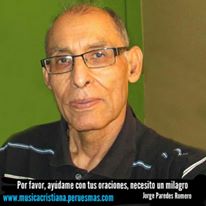 Jorge Paredes Romero, busca un milagro, ayudele con oracion